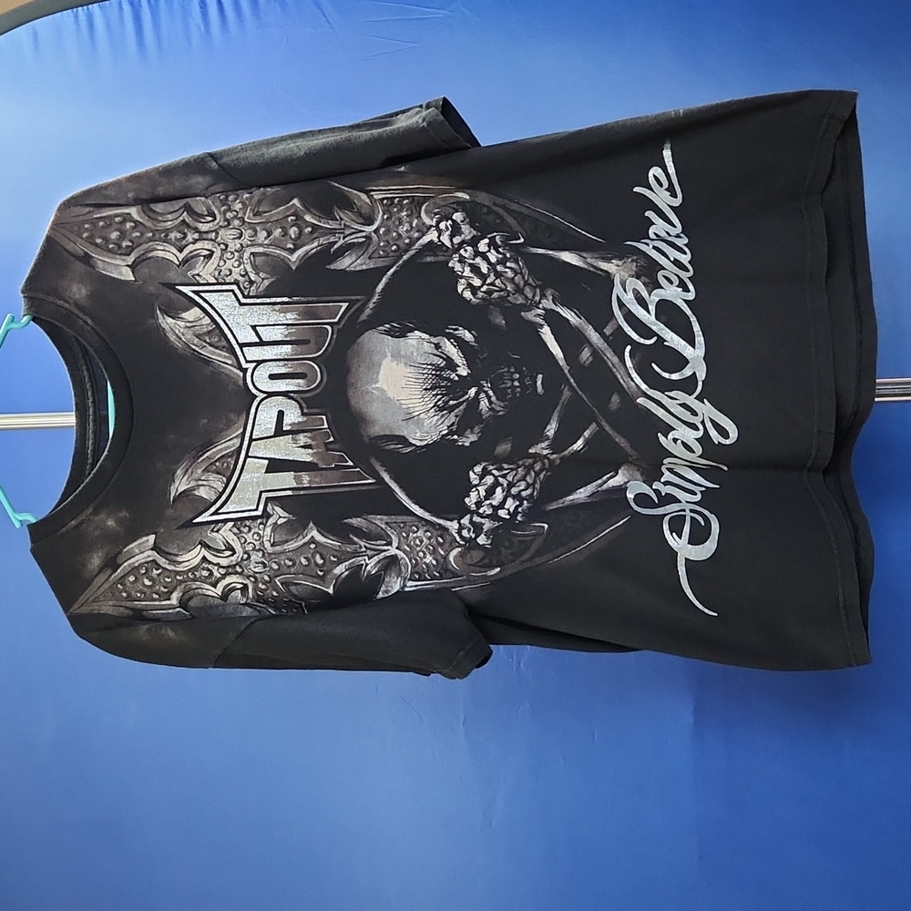 Tapout Tshirt, Black/Gray/Silver, XXL
